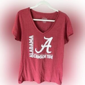 Alabama Crimson Tide Women's Red V-Neck T-Shirt